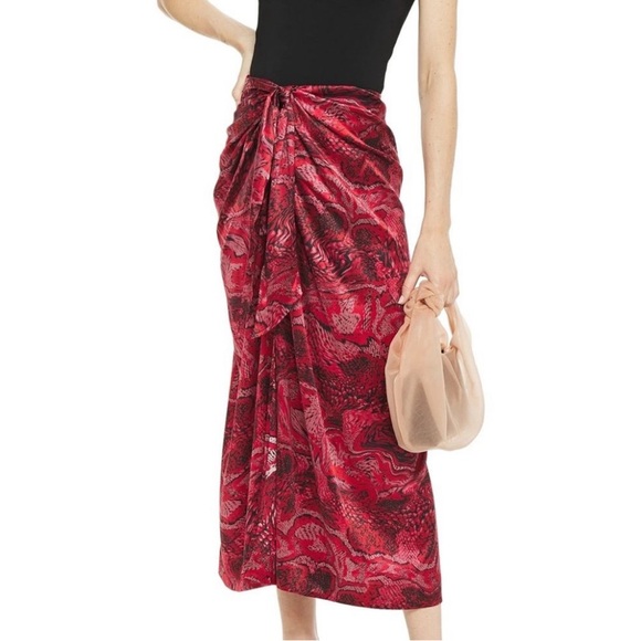 GANNI Satin Silk Midi Skirt - Picture 9 of 9